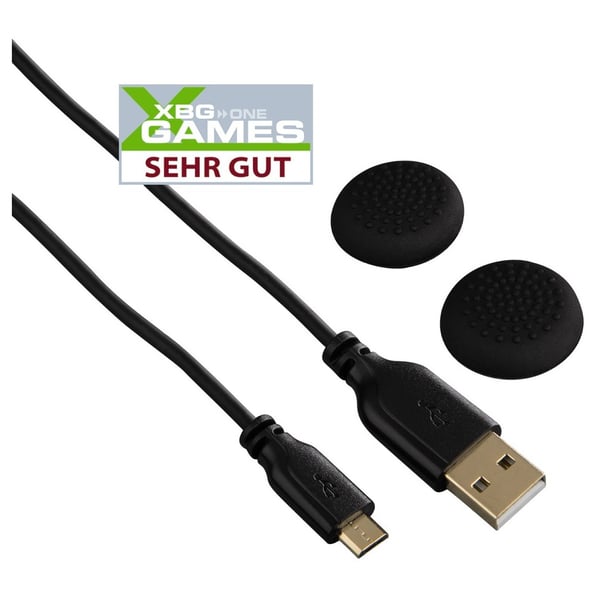 Hama 115471 Super Soft Controller Charging Cable 3m Black For PS4 Hama 115471 Super Soft Controller Charging Cable 3m Black For PS4