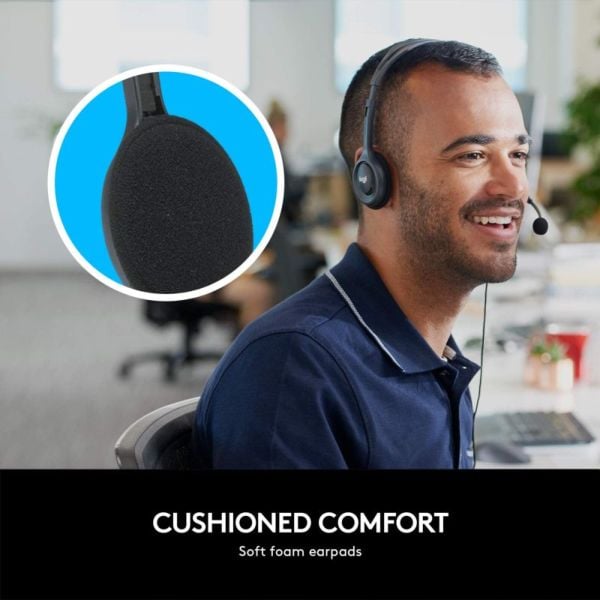 Logitech Wireless Keyboard & Mouse Combo Black + Stereo Headset Bundle Logitech Wireless Keyboard & Mouse Combo Black + Stereo Headset Bundle