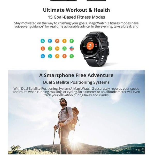 Honor MINOSB19S Magic Watch 2 46mm Black + B19HN Smart Body Scale Honor MINOSB19S Magic Watch 2 46mm Black + B19HN Smart Body Scale