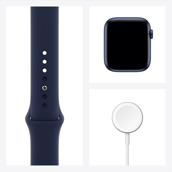 Apple Watch Series 6 GPS 44mm Blue Aluminum Case with Deep Navy Sport Band Apple Watch Series 6 GPS 44mm Blue Aluminum Case with Deep Navy Sport Band
