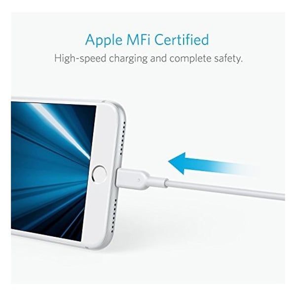 Anker Powerline II Lightning Cable 3m White - A8434H21 Anker Powerline II Lightning Cable 3m White - A8434H21