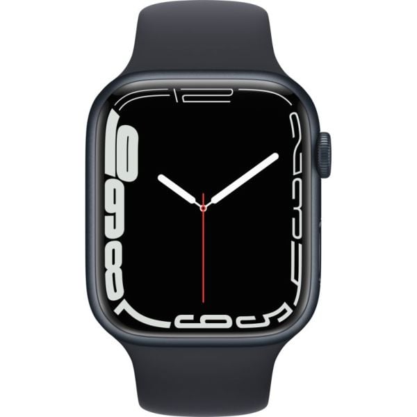 Apple Watch Series 7 GPS, 45mm Midnight Aluminium Case with Midnight Sport Band Apple Watch Series 7 GPS, 45mm Midnight Aluminium Case with Midnight Sport Band