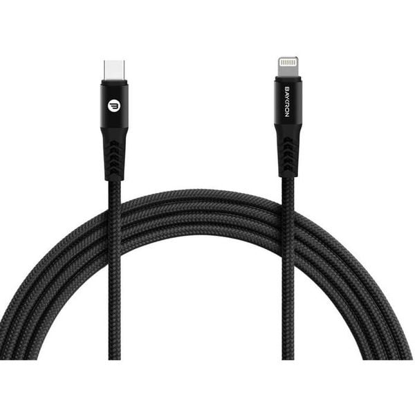 Baykron USB Type-C To Lightning Cable 2m Black Baykron USB Type-C To Lightning Cable 2m Black