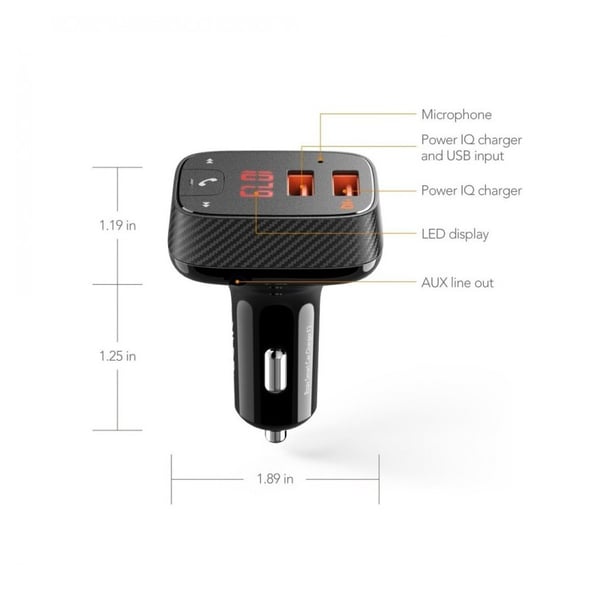 Anker Roav Smart Car Charger F2(Un) B2C - Un Black Iteration 2 Anker Roav Smart Car Charger F2(Un) B2C - Un Black Iteration 2