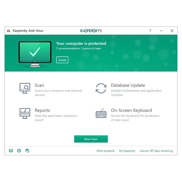 Kaspersky Anti Virus 2018 2User KAV2PCRT2018 Kaspersky Anti Virus 2018 2User KAV2PCRT2018