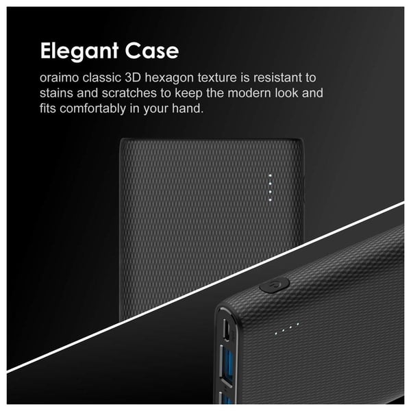 Oraimo Toast 10 Dual USB 10000mAh Power Bank White Oraimo Toast 10 Dual USB 10000mAh Power Bank White