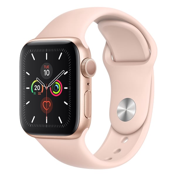 Apple Watch Series 5 GPS 44mm Gold Aluminium Case with Pink Sand Sport Band Apple Watch Series 5 GPS 44mm Gold Aluminium Case with Pink Sand Sport Band