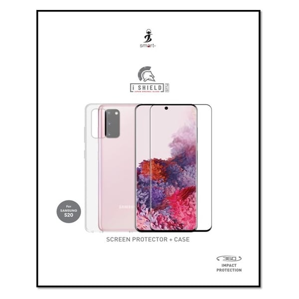 Smart Isheld Samsung S20 Shock Proof Screen Protector With Case Smart Isheld Samsung S20 Shock Proof Screen Protector With Case