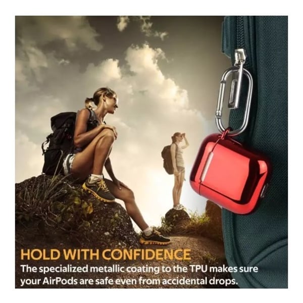Promate NEONCASE Neon Case For Airpods - Maroon Promate NEONCASE Neon Case For Airpods - Maroon
