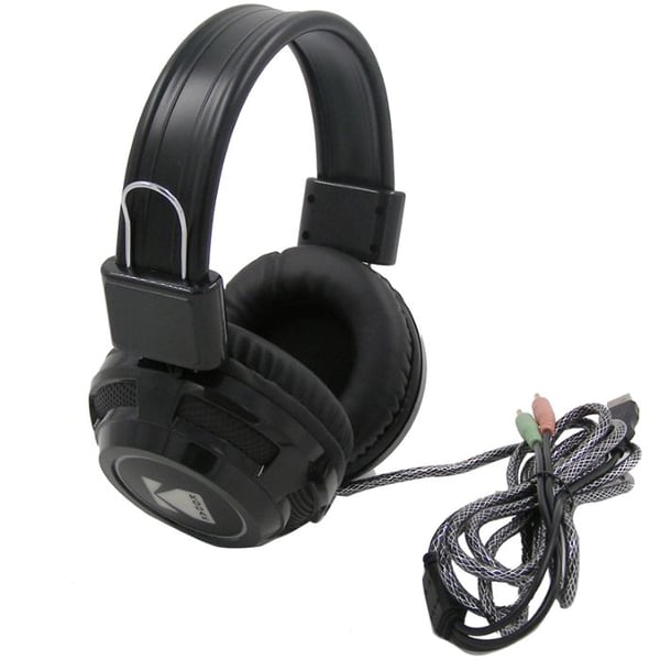 Kodak WHWM-5703 Dual Aux With USB Wired Over Ear Headset Black Kodak WHWM-5703 Dual Aux With USB Wired Over Ear Headset Black