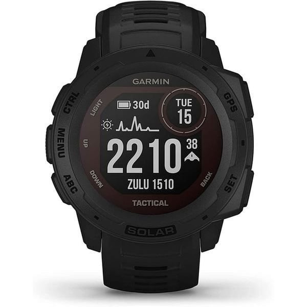 Garmin 010-02293-03 Instinct Solar Tactical Edition Smart Watch Black Garmin 010-02293-03 Instinct Solar Tactical Edition Smart Watch Black