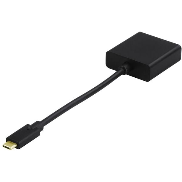 Hama USB Type C To VGA Adapter Black Hama USB Type C To VGA Adapter Black