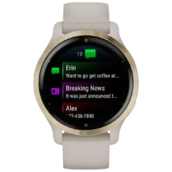 Garmin 010-02429-11 Venu 2S Smart Watch Light Gold/Stainless Steel Bezel Garmin 010-02429-11 Venu 2S Smart Watch Light Gold/Stainless Steel Bezel