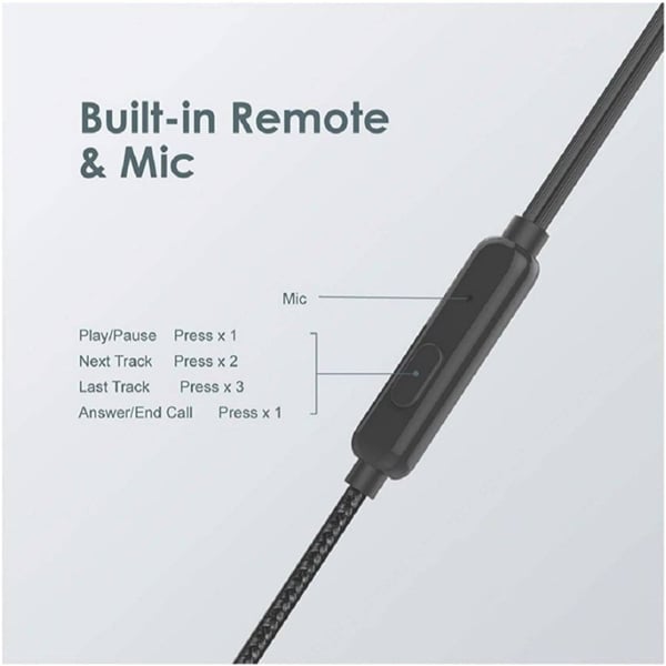 Oraimo OEP-E37 In Ear Headset Black Oraimo OEP-E37 In Ear Headset Black