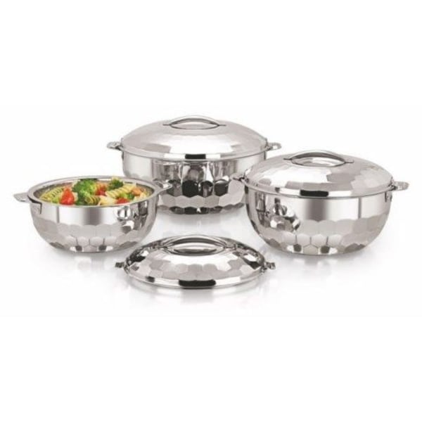 Blumen Stainless Steel Diamond Hot Pot 3pc Set Blumen Stainless Steel Diamond Hot Pot 3pc Set