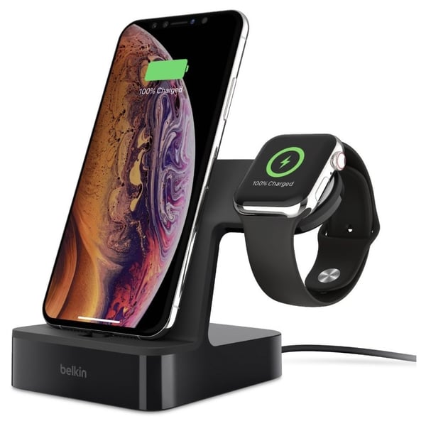 Belkin Valet Charging Dock For Apple Watch + iPhone Black Belkin Valet Charging Dock For Apple Watch + iPhone Black