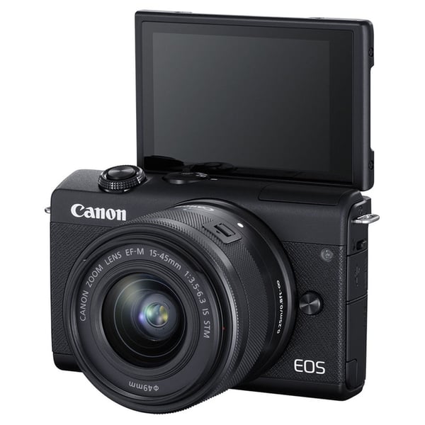 Canon EOS M200 Mirrorless Digital Camera With M 15-45mm Lens Black Canon EOS M200 Mirrorless Digital Camera With M 15-45mm Lens Black