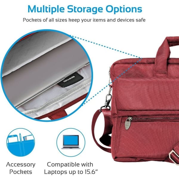 Promate Messenger Bag Red 15.6 inch Laptop Promate Messenger Bag Red 15.6 inch Laptop