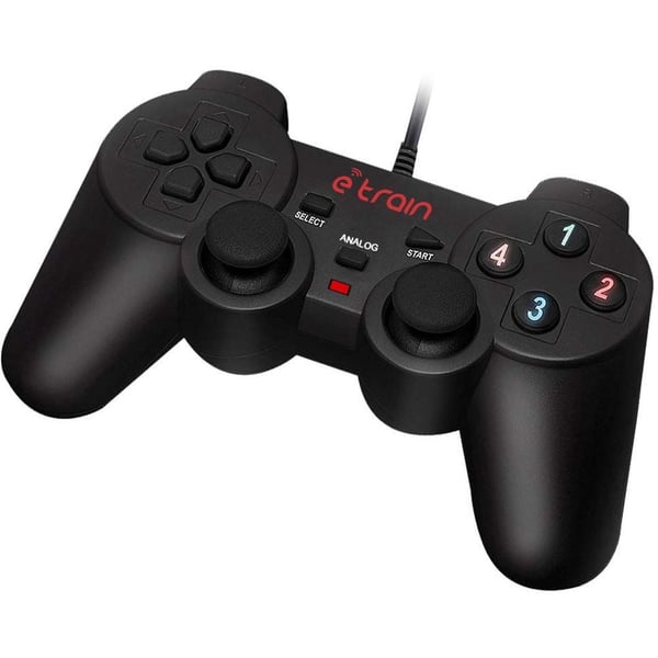 Etrain Wired Game Pad Black Etrain Wired Game Pad Black