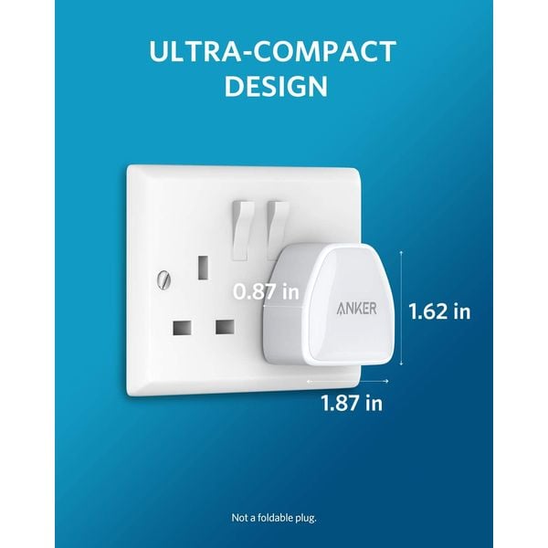 Anker AN.A2633K12.BK POWERPORT III NANO 20W Fast Charging USB-C PortBlack Anker AN.A2633K12.BK POWERPORT III NANO 20W Fast Charging USB-C PortBlack