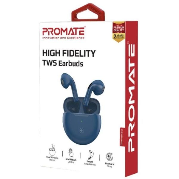Promate CHARISMA-2 True Wireless Earbuds Blue Promate CHARISMA-2 True Wireless Earbuds Blue