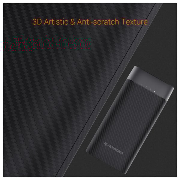 Riversong Phantom10 Power Bank 10000mAh Black Riversong Phantom10 Power Bank 10000mAh Black
