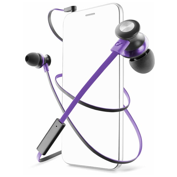Cellular Line In Ear Headset Black/Purple Cellular Line In Ear Headset Black/Purple