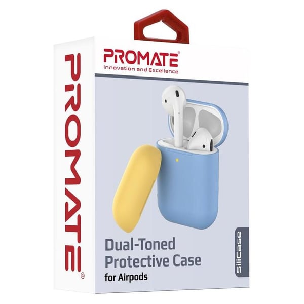 Promate SILICASE Silicon Case For AirPods Blue Promate SILICASE Silicon Case For AirPods Blue