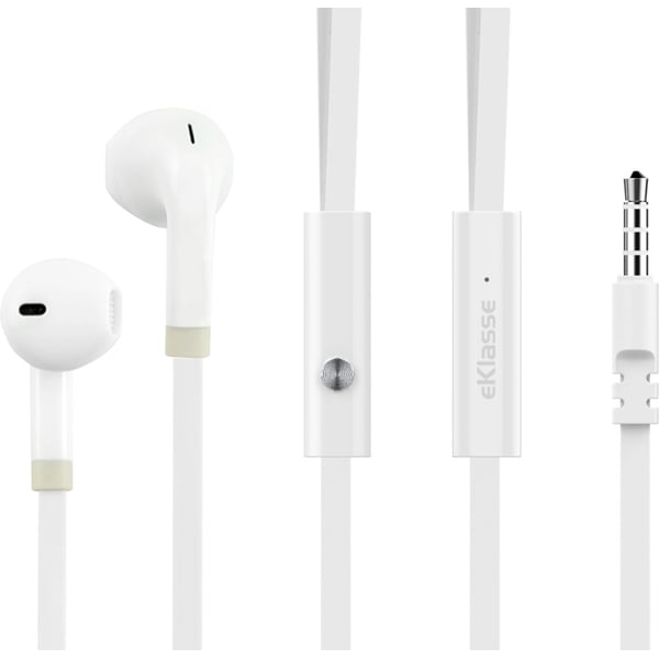 Eklasse EKEP01 Stereo Earphone White IT Elec Eklasse EKEP01 Stereo Earphone White IT Elec