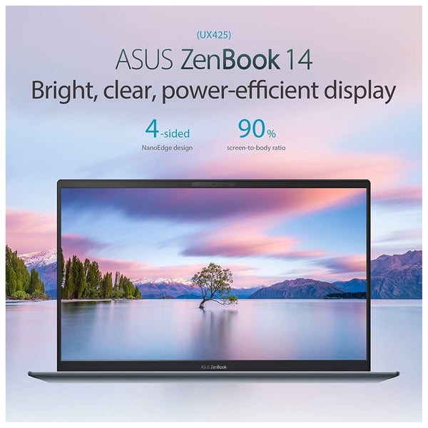 Asus ZenBook 14 UX425EA-HM053T Laptop - Core i5 2.4GHz 8GB 512GB Win10 14inch FHD Pine Grey Asus ZenBook 14 UX425EA-HM053T Laptop - Core i5 2.4GHz 8GB 512GB Win10 14inch FHD Pine Grey