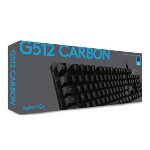 Logitech G512 Carbon LightSync RGB Mechanical Gaming Keyboard - GX Blue Switch 920-008946 Logitech G512 Carbon LightSync RGB Mechanical Gaming Keyboard - GX Blue Switch 920-008946
