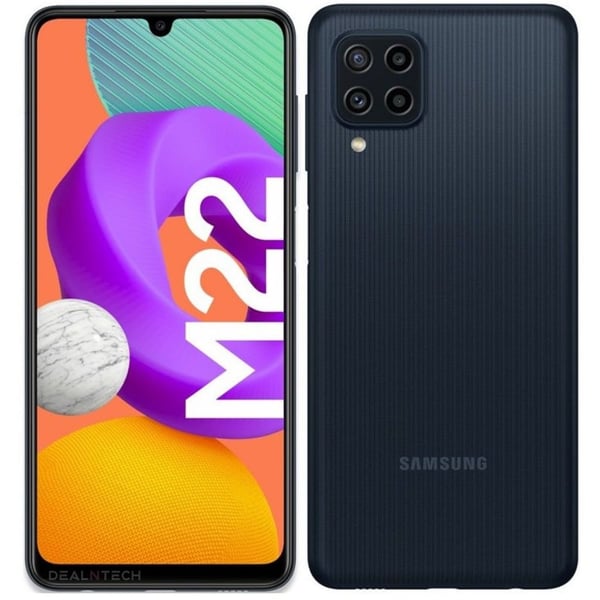 Samsung Galaxy M22 SM-M225FZKDMEA 64GB Black 4G Dual Sim Smartphone Samsung Galaxy M22 SM-M225FZKDMEA 64GB Black 4G Dual Sim Smartphone
