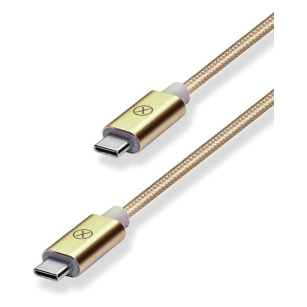 Xcell USB 3.0 Type C To Type C Cable 1.5M Gold Xcell USB 3.0 Type C To Type C Cable 1.5M Gold