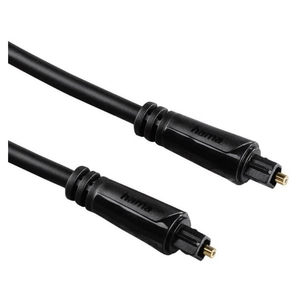 Hama 122258 Audio Optical Fibre Cable ODT Plug Toslink Gold-Plated 5M Hama 122258 Audio Optical Fibre Cable ODT Plug Toslink Gold-Plated 5M