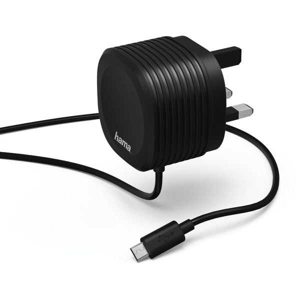 Hama Micro USB Wall Charger With Cable 1.5m Black Hama Micro USB Wall Charger With Cable 1.5m Black