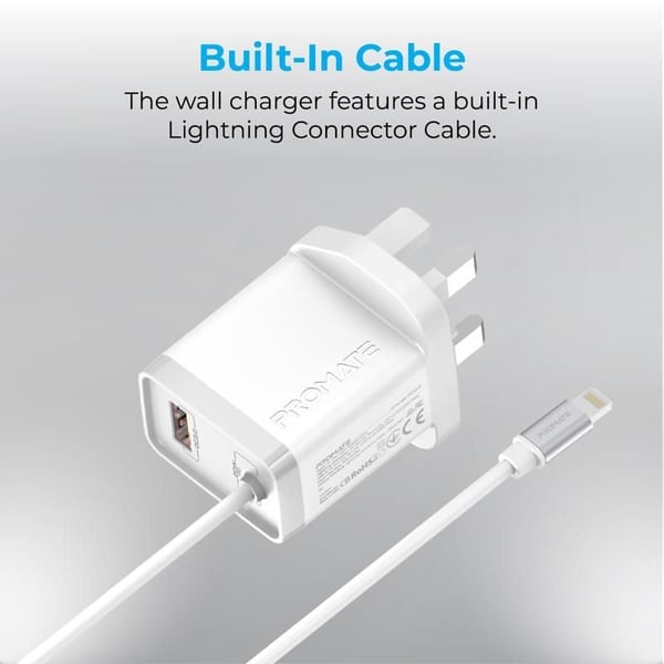 Promate Ultra Fast Charger White Promate Ultra Fast Charger White