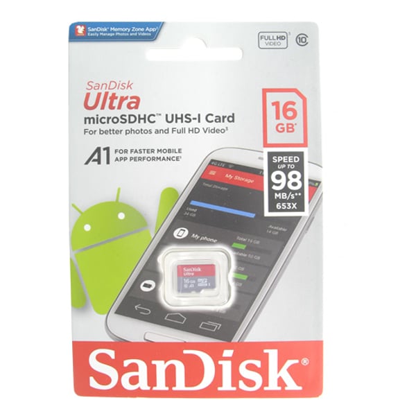 Sandisk Ultra MicroSDHC 16GB Sandisk Ultra MicroSDHC 16GB