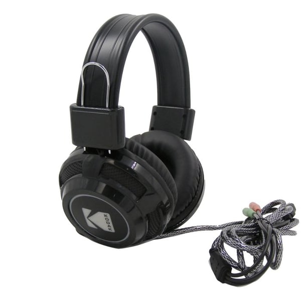 Kodak WHWM-5703 Dual Aux With USB Wired Over Ear Headset Black Kodak WHWM-5703 Dual Aux With USB Wired Over Ear Headset Black