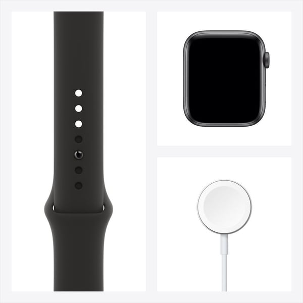 Apple Watch Series 6 GPS 44mm Space Grey Aluminum Case with Black Sport Band Apple Watch Series 6 GPS 44mm Space Grey Aluminum Case with Black Sport Band