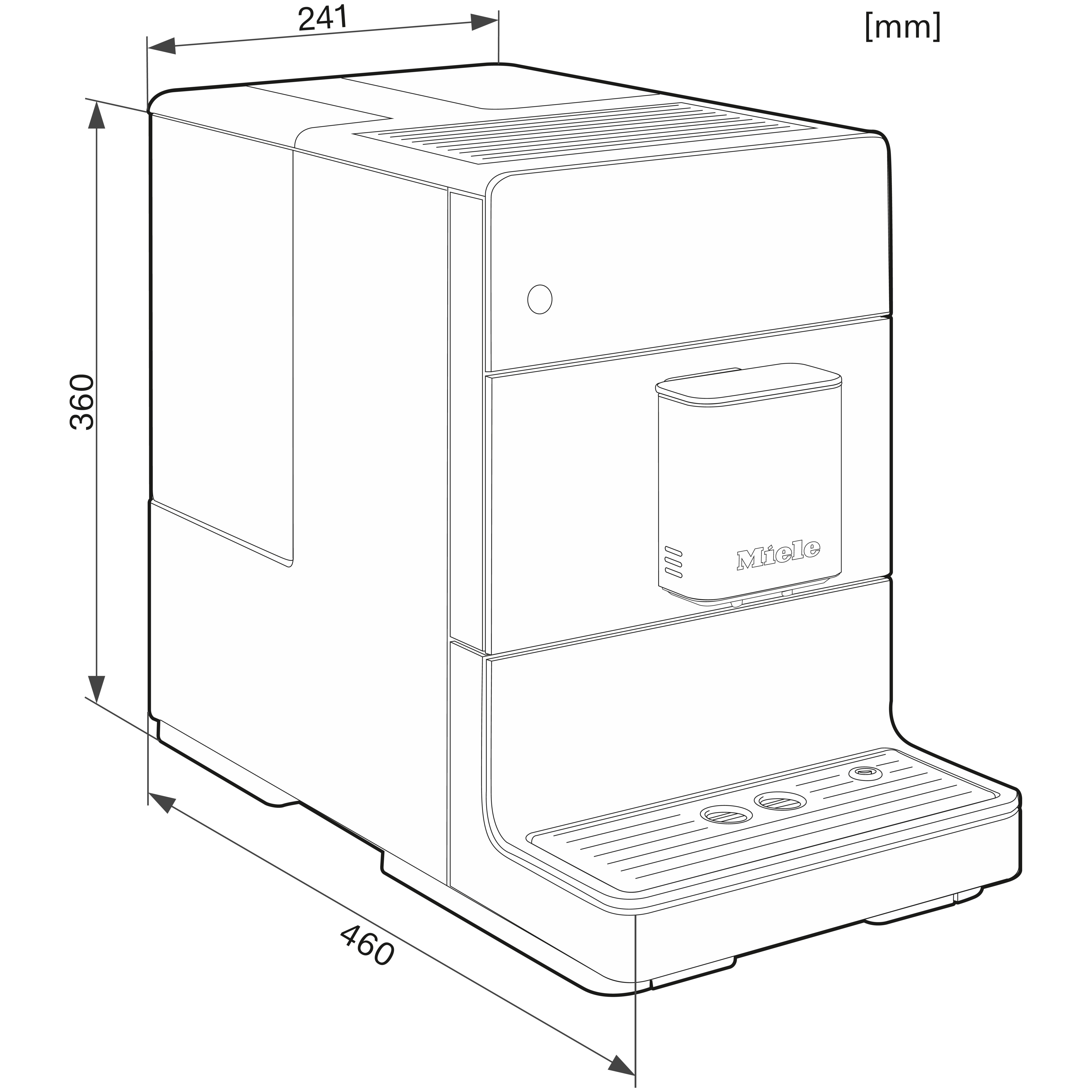 Кофеварка размеры. Cm 5400 Miele. Miele cm 5500. Miele cm 5510. Кофемашина Miele встраиваемая схема встраивания.