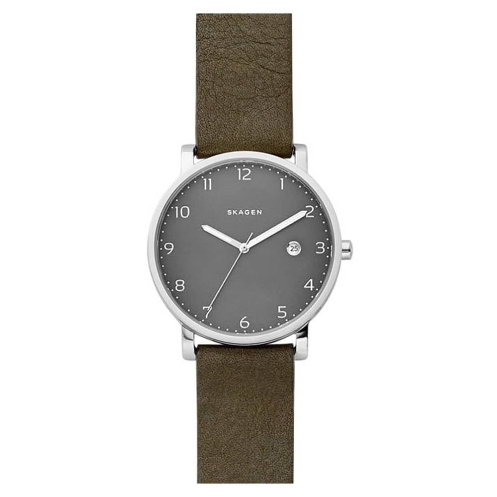 Skagen Hagen Green Leather Men Watch SKW6306 Skagen Hagen Green Leather Men Watch SKW6306