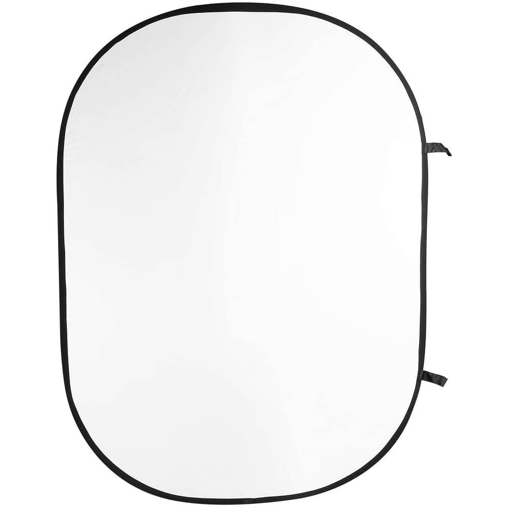 Coopic 5ft X 6.5ft/150cm X 200cm Backdrop Double Sided Twist Pop Out Muslin Background Panel With Carrying Case For Photography Studio Video Shooting(black/white)