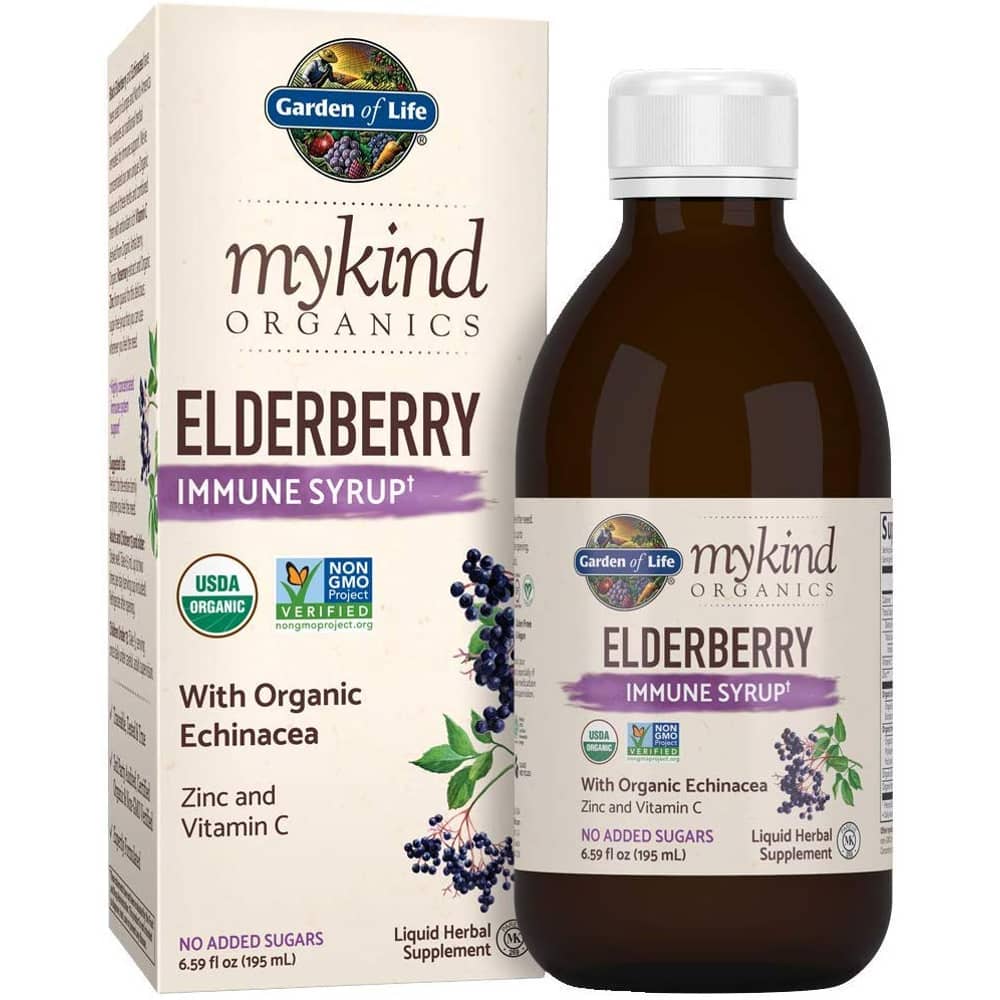Garden Of Life Mykind Organics Elderberry Syrup 195ml