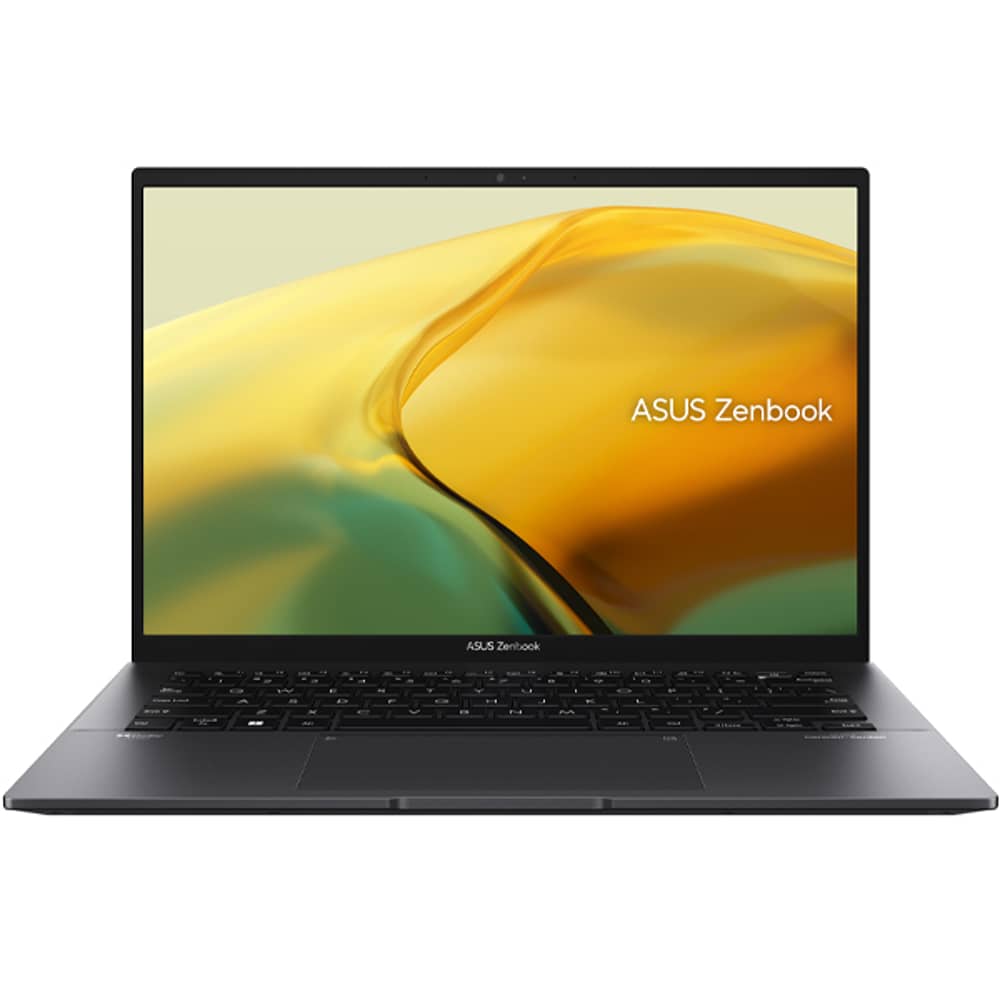 ASUS ZenBook 14 OLED (2022) Laptop - AMD Ryzen 5-5625U / 14inch 2.8K OLED / 8GB RAM / 512GB SSD / Shared AMD Radeon Graphics / Windows 11 Home / English & Arabic Keyboard / Jade Black / Middle East Version - [UM3402YA-OLED0R5W]