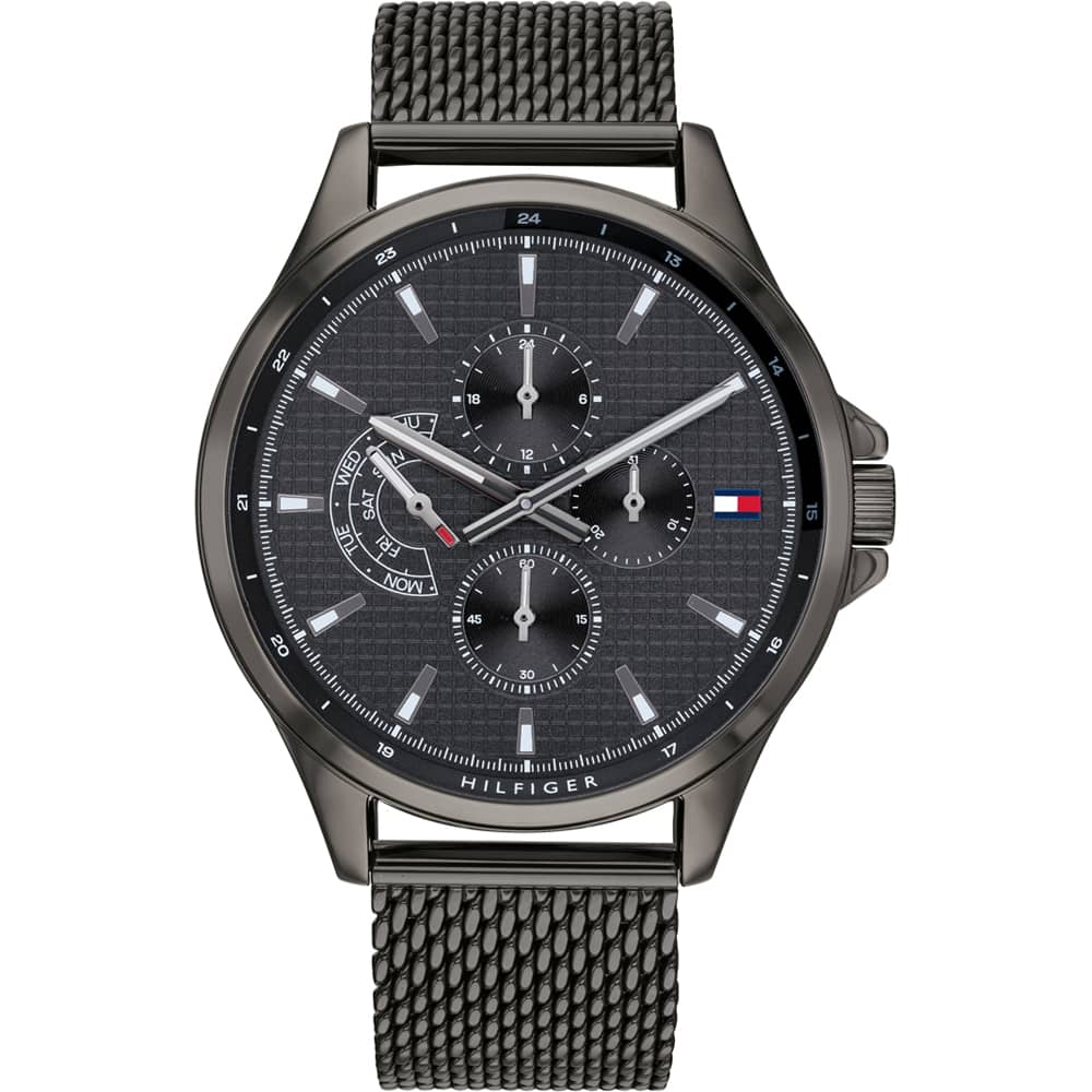 Tommy Hilfiger Shawn Grey Mesh Watch For Men 1791613