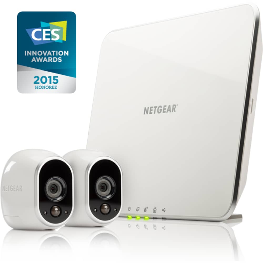 Netgear VMS3230100EUS Arlo Wireless Night Vision 2X HD Security Camera W/ Base