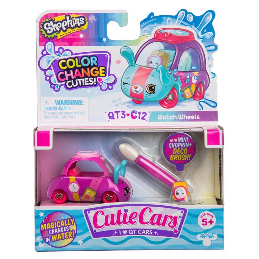 Shopkins Cutie Cars S3 W1 Color Change Single Pack Watch Wheels