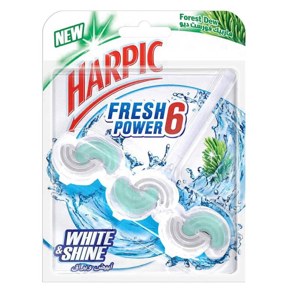 Harpic Fresh Power 6 Forest Dew Toilet Cleaner 39g Harpic Fresh Power 6 Forest Dew Toilet Cleaner 39g