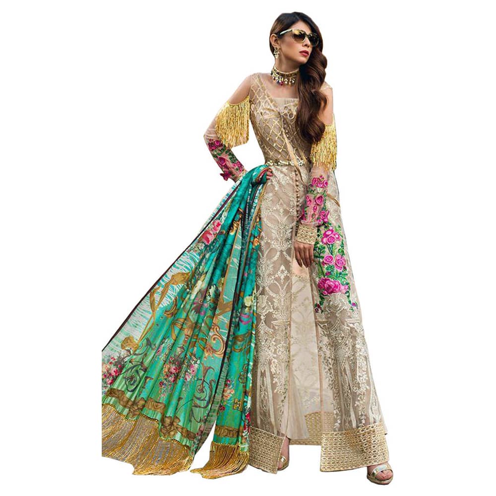 Saadia Mirza Jardine D´Angélique Unstitched Dress Material Free Size