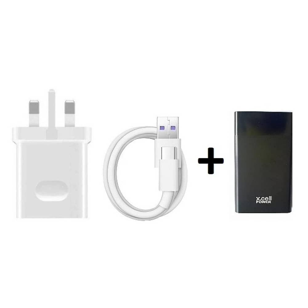 شاحن مع وصلة هواوي + شاحن متنقل إكس سيل